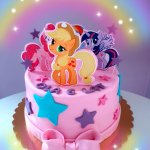 tort koniki pony
